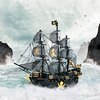 拼酷金属拼图黑珍珠海盗船模型，拼装3d立体手工diy成年减压玩具