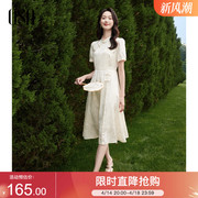 OSA欧莎新中式禅意盘扣连衣裙女夏季新款国风年轻款少女改良旗袍