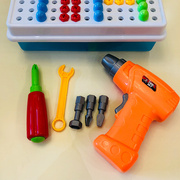 出美国 儿童电钻螺母拆装拧螺丝宝宝配对组合工具台 动手益智玩具