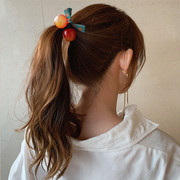 樱桃网红绑头发橡皮筋皮套头绳，少女马尾丸子头发，绳发圈小清新发饰