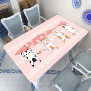 餐桌垫桌布ins防水防油免洗pvc网红长方形，茶几防烫桌面垫布保护膜