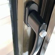 开发商阳台玻璃门锁 铝合金塑钢门锁把手 双面带保险带钥匙门把手