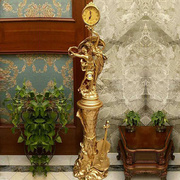 欧式落地钟客厅轻奢立式钟表，复古摆件家用大座钟别墅装饰创意摆钟