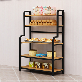 面包展示柜中岛柜糕点，烘焙店蛋糕，货架展示架陈列架面包柜边柜多层