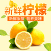 安岳尤力克黄柠檬(黄柠檬，)新鲜皮薄，多汁大果中果柠檬5斤一二三级