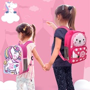 unme幼儿园书包女童宝宝书包2-6周岁，卡通双肩包防水(包防水)超轻减重护脊
