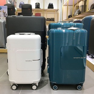 新秀丽(新秀丽)pc旅行箱，铝框22寸行李箱密码拉杆箱万向轮gn4