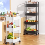 厨房置物架落地多层可移动蔬菜水果收纳架浴室网红小推车零食架子