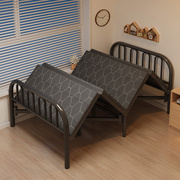 新型折叠床双人床1米2简易家用临时床单人床成人午休宿舍硬板铁床