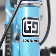 GOGOBIKE12寸迷你便携单速男女式通用可放后备箱折叠自行车白色