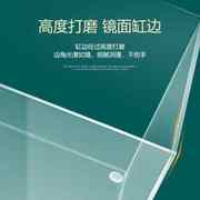 亚克力龟缸乌龟缸带晒台桌面小鱼缸迷你生态金鱼缸家用办公桌鱼缸