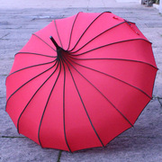创意大红长柄晴雨伞，复古风婚庆摄影伞宫廷，伞结婚伞宝塔伞公主伞女