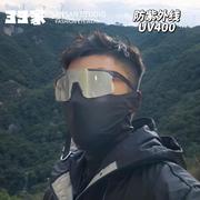 徒步骑行公路专业自行车装备防风沙防飞虫太阳墨镜男款雪山登山镜