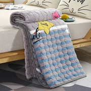 冬天季法兰绒床单单件珊瑚绒毛毯，加厚毯子床上用铺床学生宿舍单人
