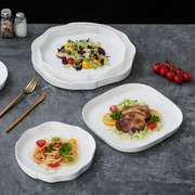 中式创意菜盘子家用沙拉盘陶瓷餐具西餐盘汤盘高级感深盘2023