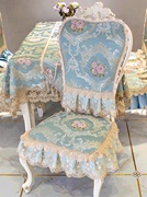 欧式餐桌布椅垫椅子套罩套装高档奢华布艺四季通用凳罩背巾可