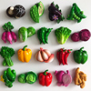 创意3d立体新鲜蔬菜冰箱贴磁贴北欧ins装饰磁力食物一套可爱卡通