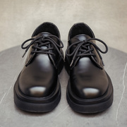 马登德比鞋男鞋低帮马丁靴大头黑色英伦，风工装鞋2103003