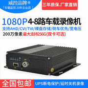AHD同轴1080P4路8路SD卡车载监控车载录像机高清公交客车货车系统