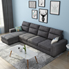 沙发小户型北欧现代简约乳胶，三四人位直排一字整装，科技布免洗(布免洗)沙发