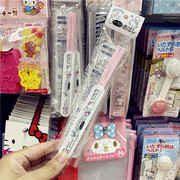日本hellokitty儿童带盖可拆卸筷子宝宝筷子外出便携可爱卡通对筷