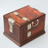 红木首饰盒大红酸枝带锁全独板收纳盒，中式复古珠宝箱实木木质大号