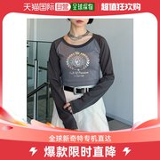 日本直邮pageboy女士短款拉格朗t恤适合潮流时尚短款设计显瘦