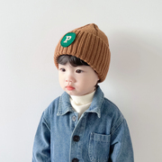 韩版针织套头帽男童保暖帽秋冬季儿童帽子宝宝护耳帽女童毛线帽潮