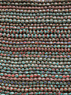 尼泊尔散珠DIY手工珠手饰品配件民族风复古手链项链 唐卡佛牌链