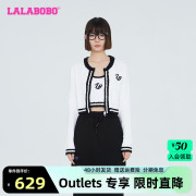 lalabobo2023秋季休闲可爱风潮开襟毛衣，针织衫女lbcc-wsxs15