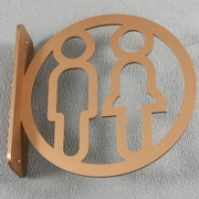 销亚克力洗手间侧装标识牌，卫生间门牌男女，厕所标志公厕wc向左右厂