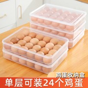 家用鸡蛋收纳盒冰箱用食品级保鲜专用加大加厚放鸡蛋的盒子防摔装