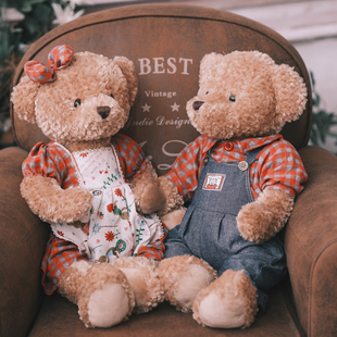 泰迪熊毛绒玩具公仔睡觉床上抱抱熊大号玩偶情侣，布娃娃送女生礼物