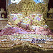 欧式法式奢华床上用品婚庆美式家纺别墅软装新古典床品四件套