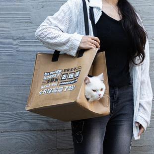猫包外出便携猫咪单肩手提包，四季透气小型犬宠物书包大容量单肩袋