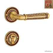 泰好工房纯铜锁具 简欧式全铜大门卧室内房门分体锁ME/TH60-3272
