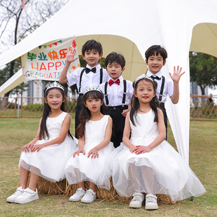 六一儿童演出服女童公主蓬蓬裙幼儿园合唱毕业照礼服舞蹈表演服装