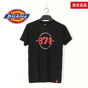 dickie经典874字母短袖，男50纪念款t恤夏季圆领上衣