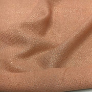 珊瑚橙色金属亮丝羊毛，编织面料小香风，薄款花呢外套连衣裙时装布料