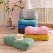 荞麦枕芯绗缝高枕纯荞麦壳枕头韩式面包枕活套可拆洗枕