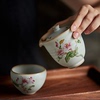 景德镇快客杯一壶一杯单人，套装粗陶手绘茶壶一人陶瓷功夫茶具