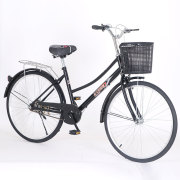 老式自行车24寸26寸复古男式女式学生通勤车淑女休闲代步通用单车