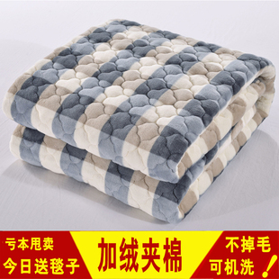 厚款床单单件毛毛短毛绒冬季珊瑚绒绒毯床垫毛毯铺床牛奶绒面冬天