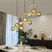 北欧吊灯轻奢餐厅灯吊灯，三头现代简约创意，餐桌灯吧台饭厅卧室