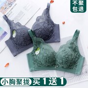 蒂罗丽丝内衣女无钢圈小胸显大文胸调整型聚拢上托