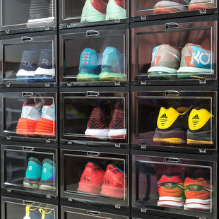 纳美嘉aj球鞋亚克力收盒透明篮球鞋鞋盒，收藏展示鞋柜球鞋收纳鞋架
