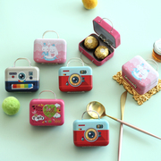 欧式复古方形手提包，便携创意零钱包，喜糖盒迷你马口收纳盒