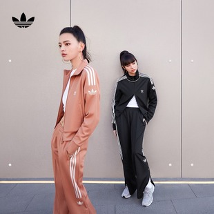 复古风经典舒适运动服女装春季adidas阿迪达斯三叶草