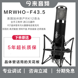 F43.5 晶体管大震膜电容麦克风烟头手作录音直播网红专用