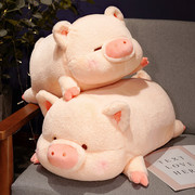 可爱猪猪公仔毛绒玩具，大号抱抱猪床上靠枕，粉趴猪玩偶女生生日礼物